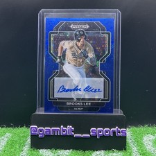 2022 Panini Prizm Draft Picks Brooks Lee Base Autographs Blue Donut Circles /25