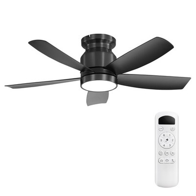 42in.Flush Mount,Ceiling Fans.Light and Remote Control.Modern,Bedroom Fan,Quiet.