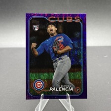 2024 Topps Series 1 Daniel Palencia PURPLE FOILBOARD RC /799 SP CUBS Rookie