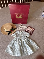 Pleasant Co. American Girl Kirsten Summer Dress, Straw Hat, Booklet Box 94 NEW