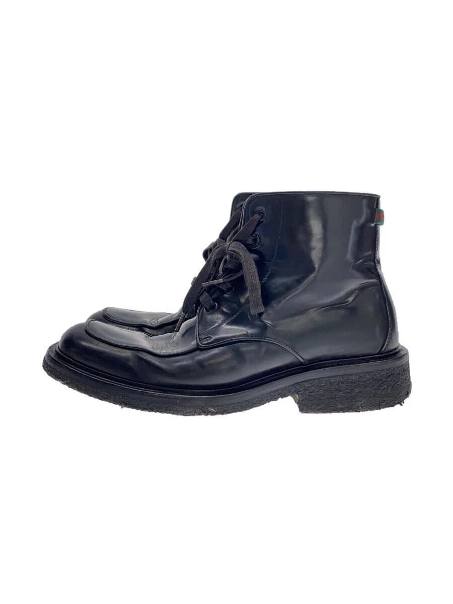 Baskets montantes Gucci UK8,5 cuir noir occasion