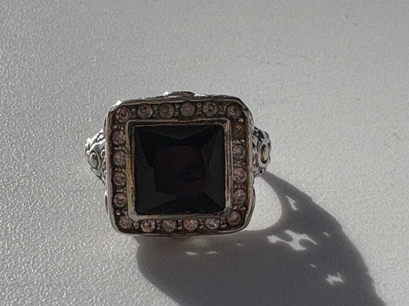 Sterling Silver Black Stone - image 2