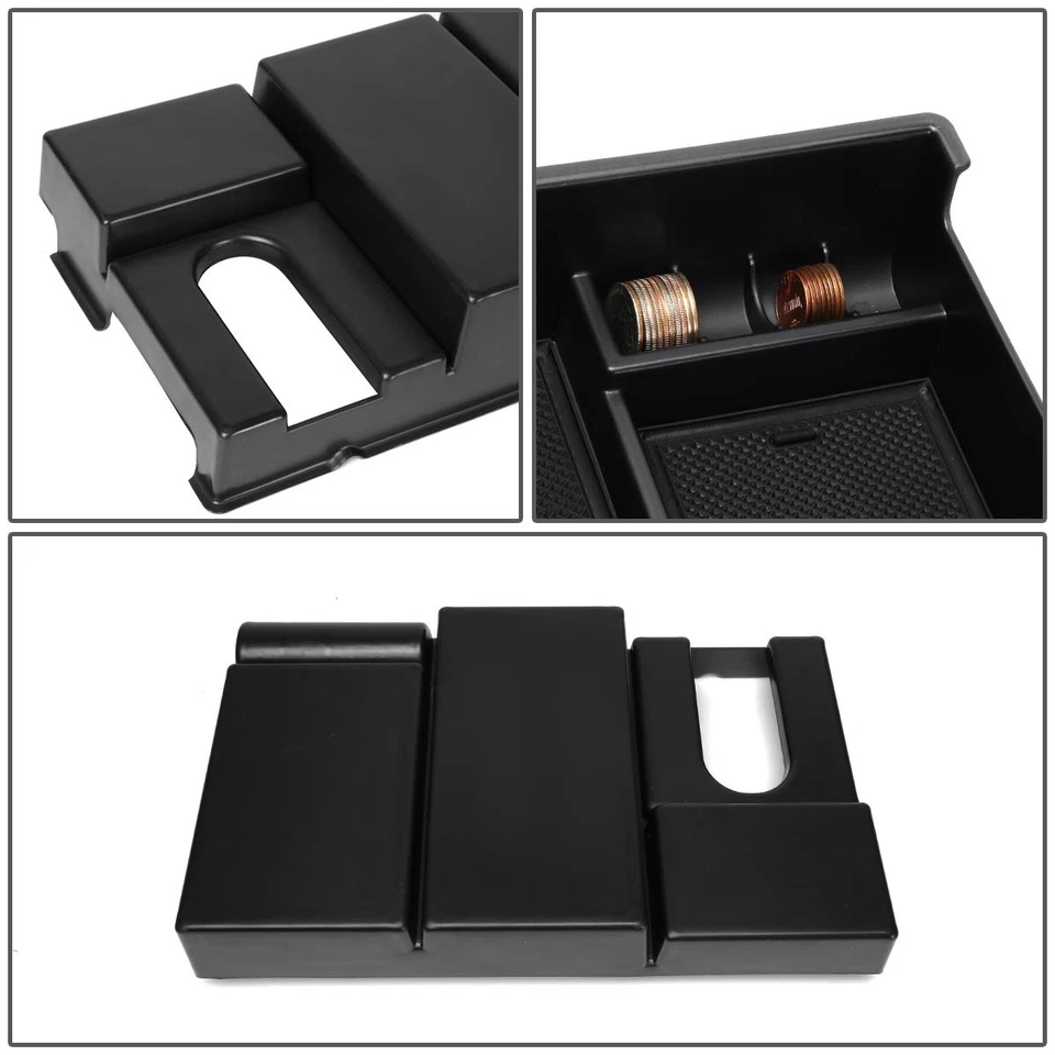 PARA TOYOTA TUNDRA 07-19 CONSOLA CENTRAL CAJA DE ALMACENAMIENTO REPOSABRAZOS ORGANIZADOR BANDEJA INSERTABLE Foto 4 de 4