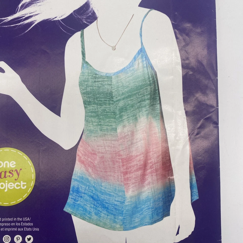 Simplicity Sewing Pattern A8374 Womens Tank Top Size 8 10 12 14 16 18 Uncut - Image 3 of 4