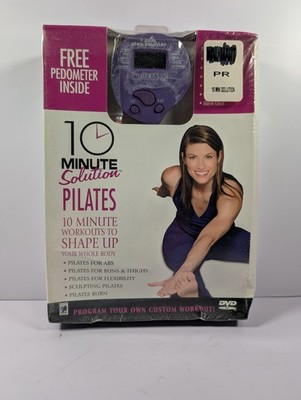 10 Minute Solution Pilates DVD with Free Pedometer Home Fitness Workout Class