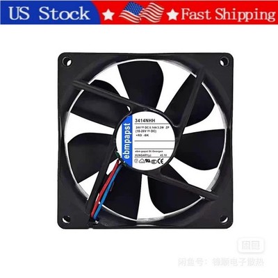 1PCS New Ebmpapst 3414NHH Fan 24V 0.14A 2-Pin 3414 NHH US Sotck  Fast delivery