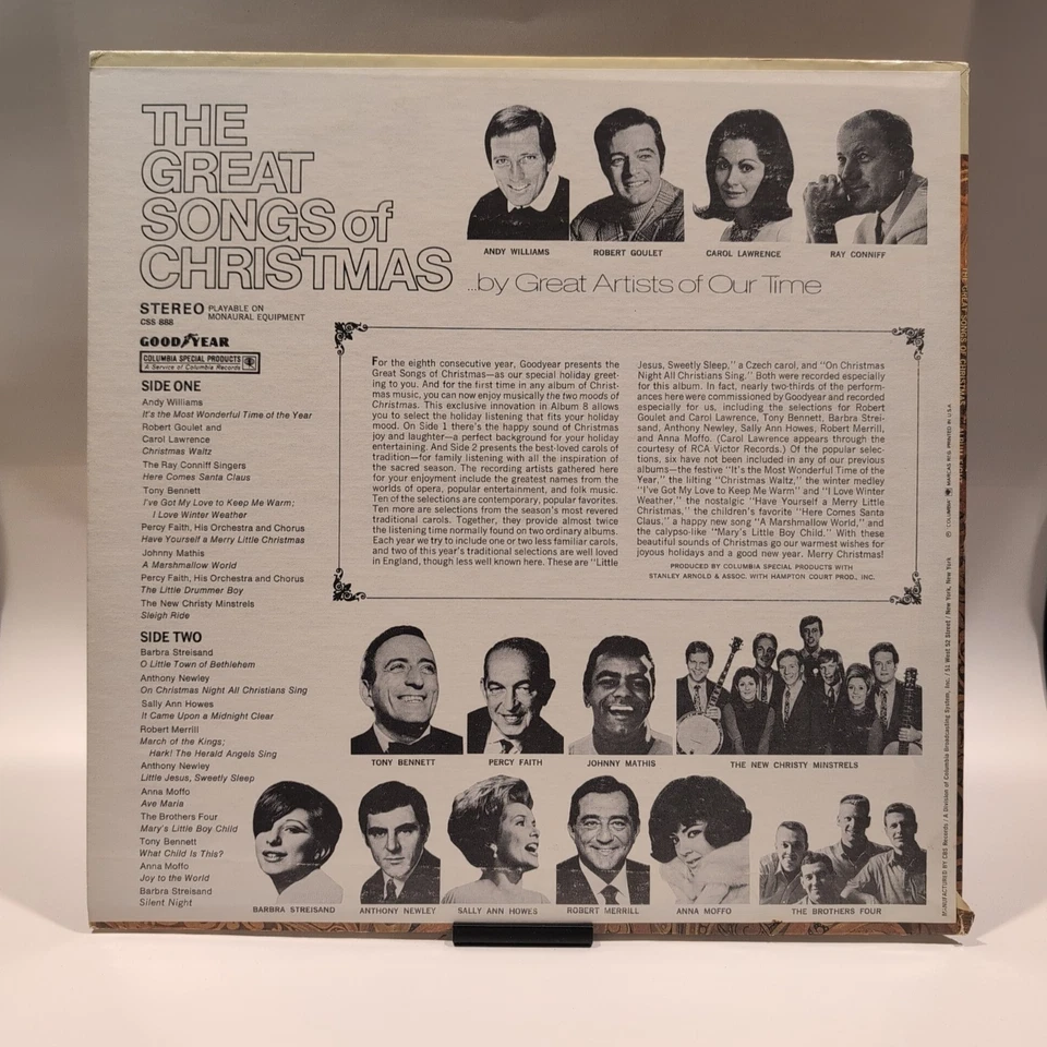 The Great Songs Of Christmas, Album Eight (Vinyl, 1968) CSP CSS 888 VG+/VG+ - Image 4 of 4