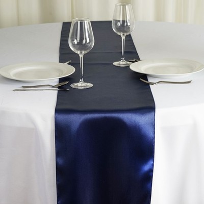 12'' x 108'' Satin Table Runner Wedding Party Dinner Table Supply Decorations SALE