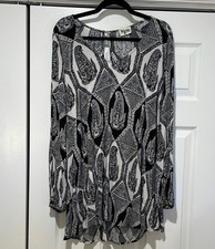 Show Me Your Mumu Womens Paisley Tunic Top Size XS Whimsigoth Dark Fairy Boho