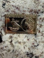 1907 USA INDIAN HEAD NUMISTAMP US EAGLES 10 DOLLAR MEDAL MORT REED #1382