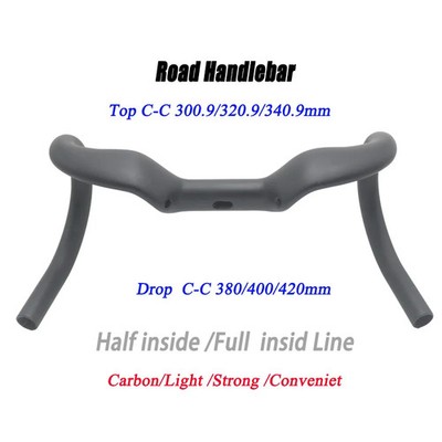 Gravel Bike Road Bicycle Racing Bike Carbon Handlebar Drop Bars Internal Cable