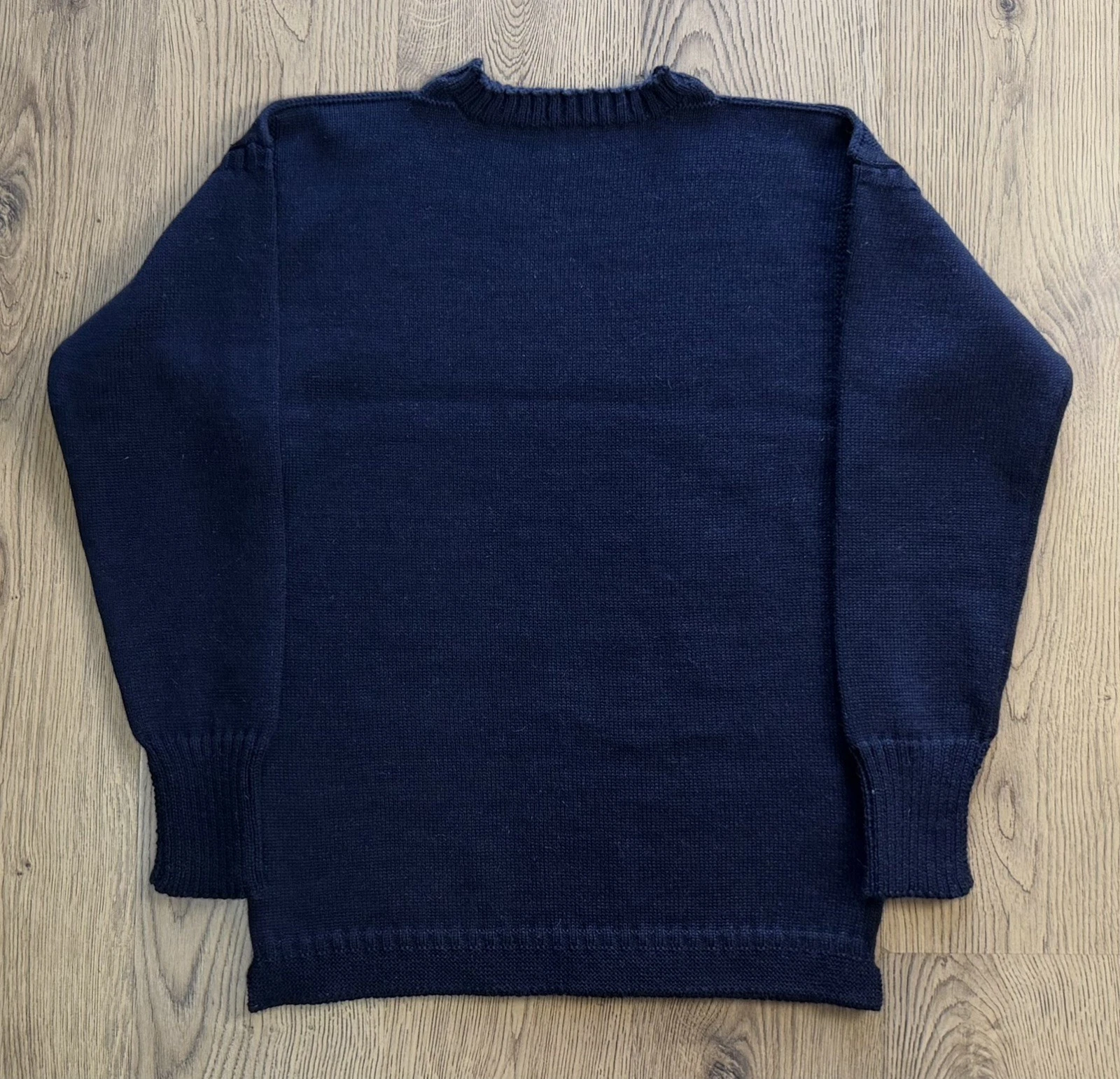 Le Tricoteur - Navy - British Wool Guernsey Jumper - (W-L) (M-M) ) RRP £180