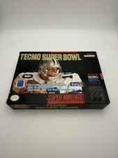 Tecmo Super Bowl 1 Super Nintendo SNES Complete in Box CIB W/insert Excellent