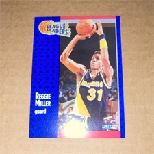 Fleer League Leaders Reggie Miller Indiana Pacers #226 NBA Basketball Card