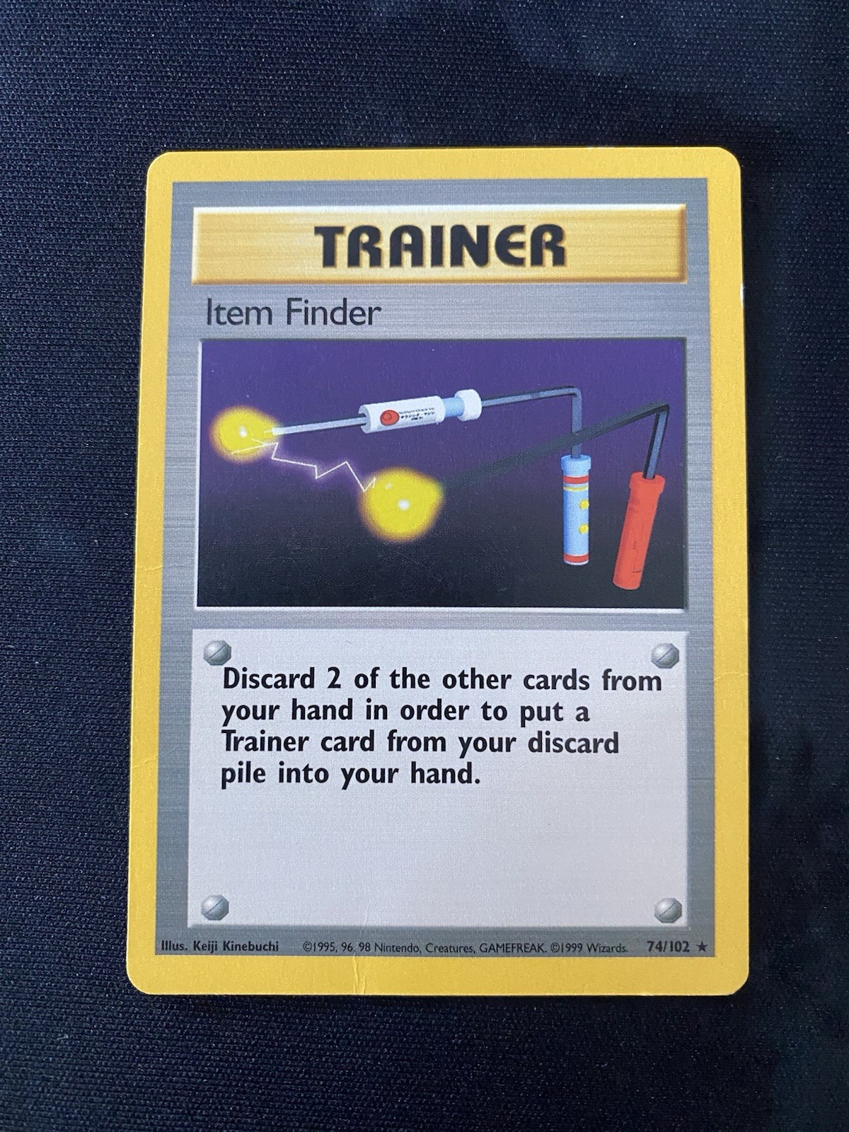 Item Finder - 1999 Vintage Pokemon Trainer - Base Set card # 74/102 - RARE - LP