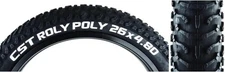 Cst Premium Roly Poly Tires - 26X4.8-559 - Wire - Bk/Blk - 25-1800 - 60 - Sc