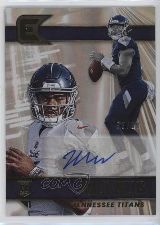 2022 Panini Chronicles Essentials Auto /99 Malik Willis #ESS-MAW Rookie Auto RC