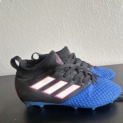Adidas ACE 17.3 Primemesh FG J Youth Soccer Cleats Black Blue Pink Size 1