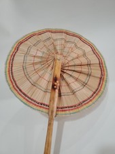 Vintage Handmade Round Chinese Bamboo Hand Fan