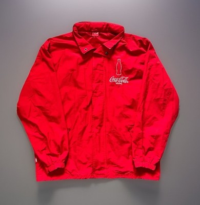 Coca Cola Koffeinhaltig Jacke Original Vintage - Mit Schaden Rot Size XL Regen