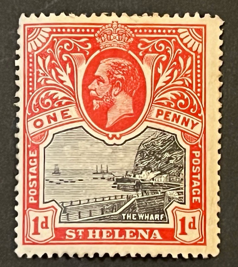 Travelstamps: St. Helena Stamps Scott #62 - 1d King George V Mint MOGH