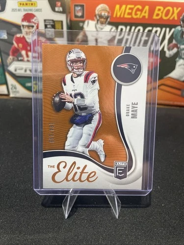 2025 Panini Donruss Elite Drake Maye Orange /199 The Elite #7 - Patriots