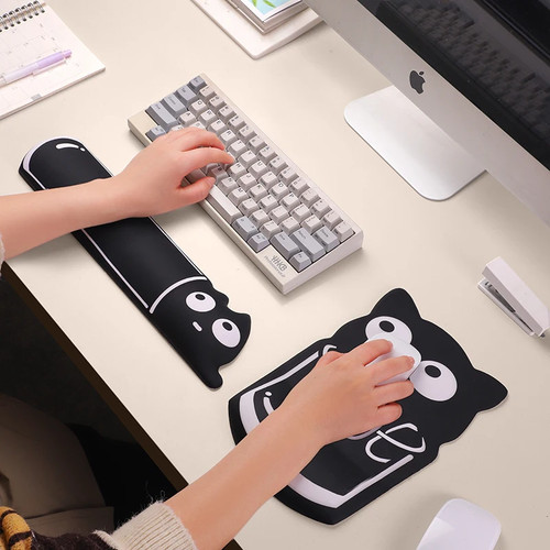 Mouse Pad Keyboard Wrist Rest Memory Foam Silicone Ergonomic Desktop Mouse Pad - Picture 9 of 9