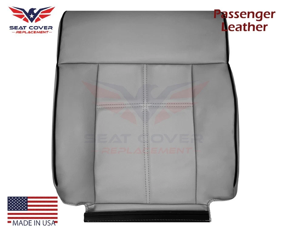 2006 - 2008 Lincoln Mark Lt Dove Gray Genuine Leather Seat Covers - Image 3 of 4
