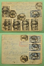 DR WHO 1948? POLAND IMPERF STRIP CENSORED? SRODAWK? AIRMAIL TO USA w28333