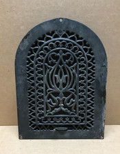 Antique VTG Cast Iron 8x12 Decorative Arch Dome Top Wall Heat Grate Old 977-26B