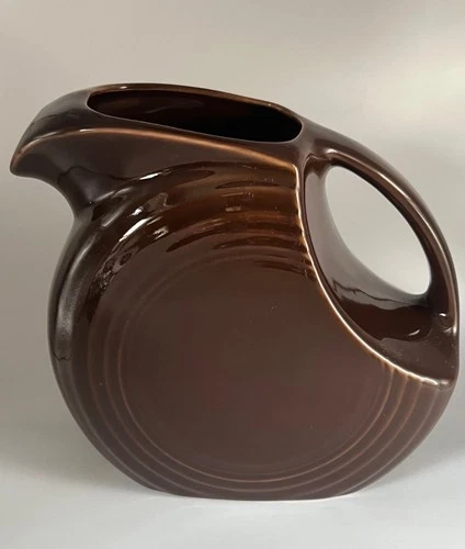 Large 7 1/4" Fiesta Dinner Ware ~ Chocolate Disc Water Pitcher