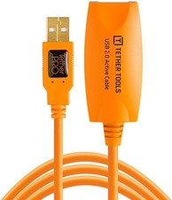 Tether Tools TetherPro 16' USB 2.0 Active Extension Cable, Orange CU1917