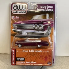 Auto World Mijo Exclusives 1/64 1962 Chevy Impala SS Convertible Custom Lowrider