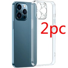 2pcs Clear Protective Case Cover Protector for iPhone 15 14 13 12 Plus Max Pro