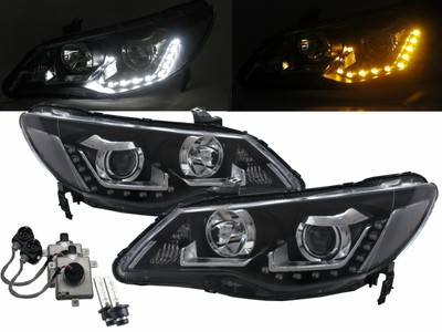 CSX 05-11 LED Bar D2S Bulb W/S Ballast Headlight Black EU for ACURA LHD