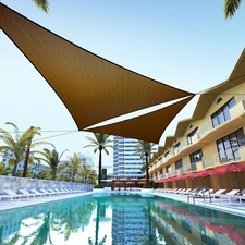  8'x8'x8'  Triangle Sun Shade Sail Garden Patio Awning Outdoor Canopy Cover