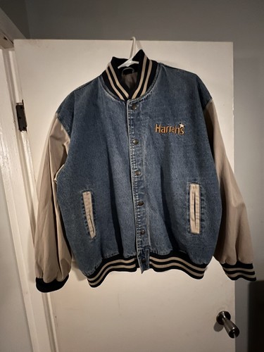Harrah’s Blue Jean Jacket ( Specialty House Of Creation) Large LG. 100% Cotton - Picture 2 of 4