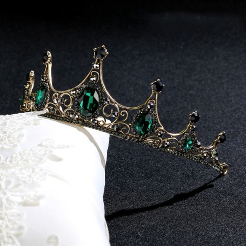 Baroque Crown Women Metal Princess Crown Bride Tiara Birthday Party Costume - Picture 8 of 18
