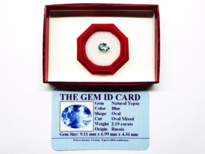 Top Topaz, der natürlicher TOPAZ  2.19 carat, edelsteine, Topas aus Rußland
