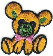 Yellow Cartoon Mouse Patch Embroidered Cut out Iron on Sew on