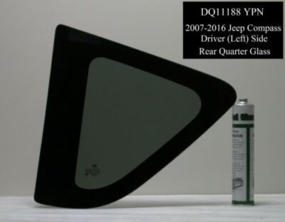 Fits 07-16 Jeep Compass 4 Door Utility Left Side Rear Quarter Glass Dark Tint + 