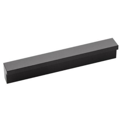 Hickory Hardware Streamline 3'' Center to Center Finger Cabinet Pull in Flat Onyx