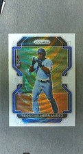 2022 Panini Prizm Tier II White Wave Prizm #186 Teoscar Hernandez Blue Jays