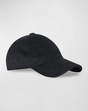 NWT The Row $690 Caspian Gray Grey Brushed Cashmere Baseball Cap Dad Hat