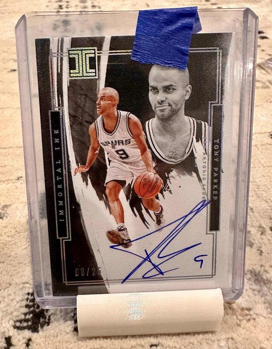 Panini Tony Parker Basketball Autographed Sports Trading Cards