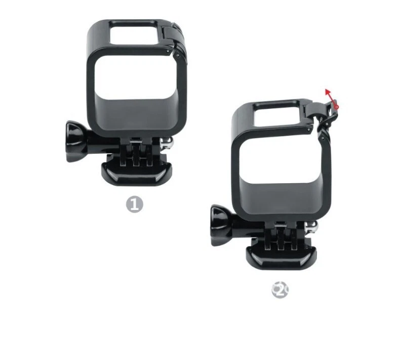 Cover per GoPro Hero 4 5 Sessioni Basso Profilo Montaggio Telaio Custodia Protettiva - Immagine 3 di 4