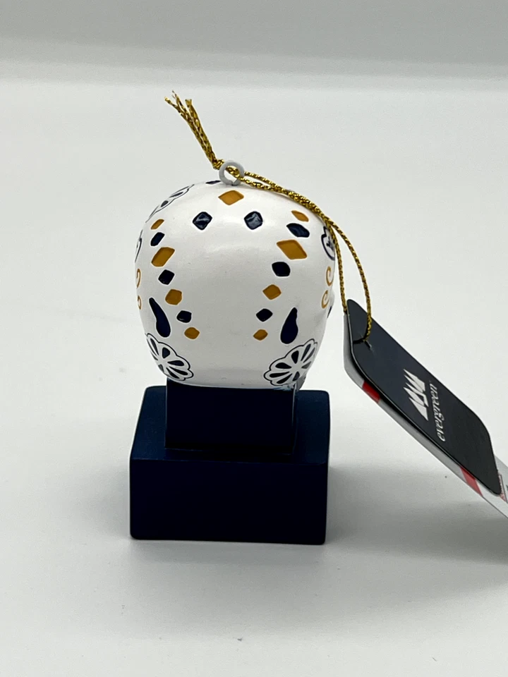 West Virginia Mountaineers Sugar Skull Day of the Dead Ornament NCAA WVU - Image 2 of 3