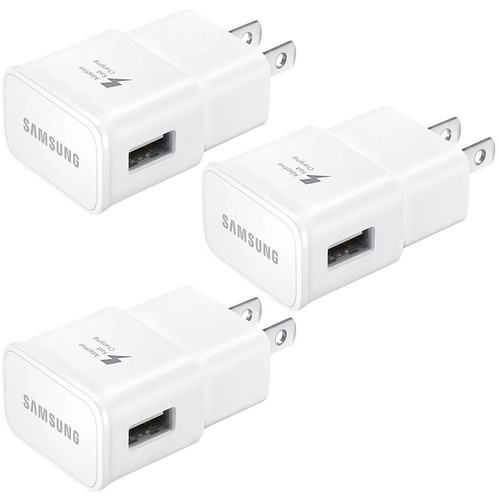 3x Adaptive Fast Wall Charger Adapter For Samsung Galaxy S7 S8 S9 S10 Note8 9 10 - Picture 1 of 10