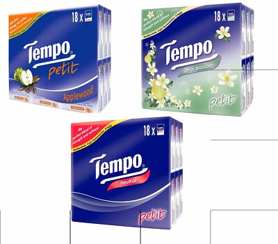 Tempo Tissues Petit (Hong Kong Retail Versions)  36 Packs Free Ship from USA HO