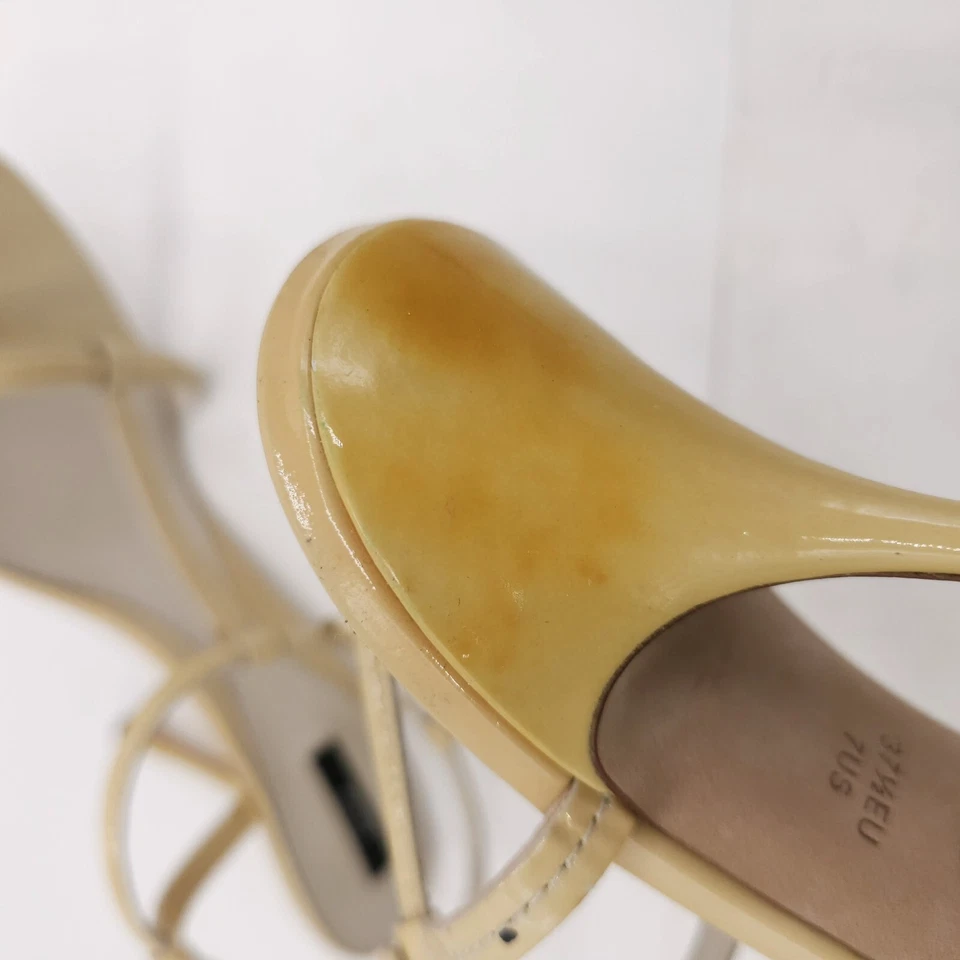 Zapatos de salón BALLY de charol amarillo para mujer con punta abierta amarilla talla 7 EE. UU. 37,5 UE Foto 4 de 4